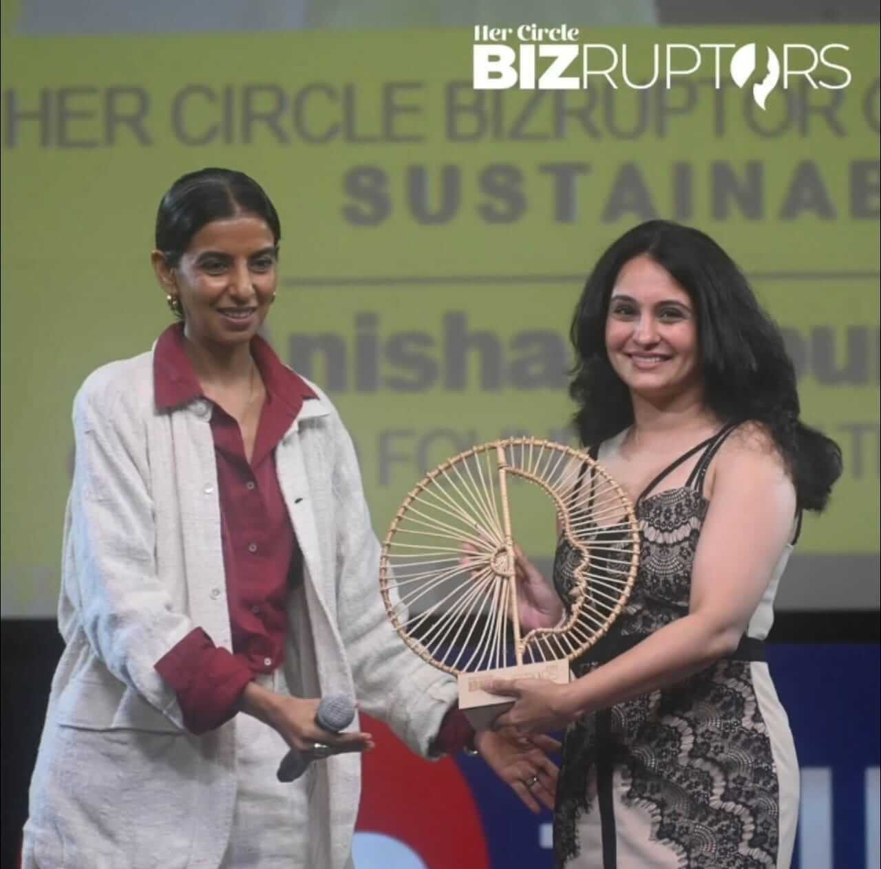 Her Circle feature highlighting My Thrift Baby Loot and founder Anisha Kapur Shetty