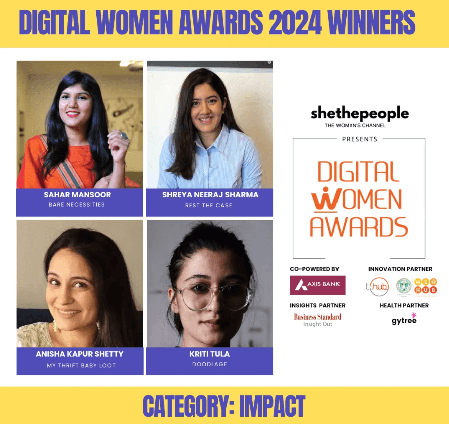 She The People Digital Women Awards for My Thrift Baby Loot